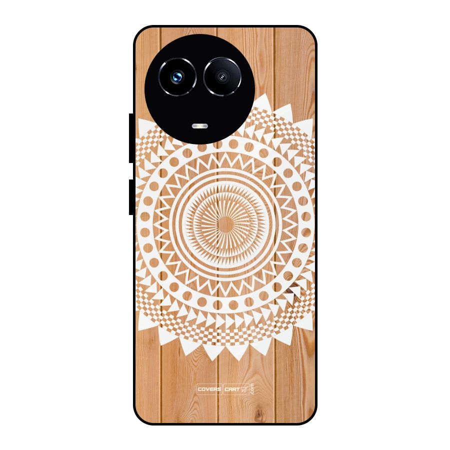 Mandala Design Metal Back Case for Realme 11 5G