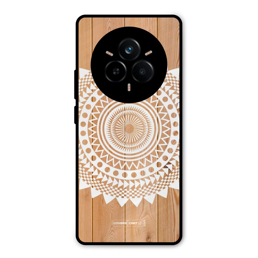 Mandala Design Metal Back Case for Realme 14 Pro