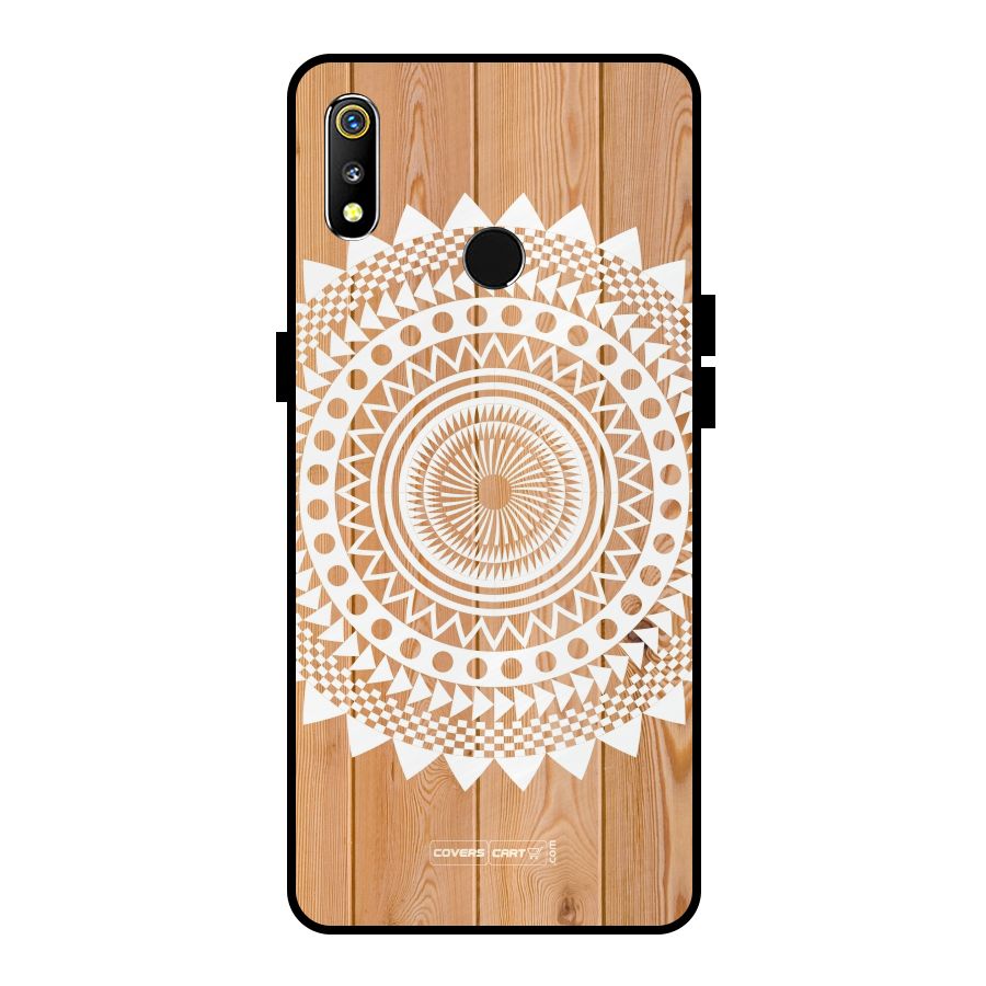Mandala Design Metal Back Case for Realme 3i