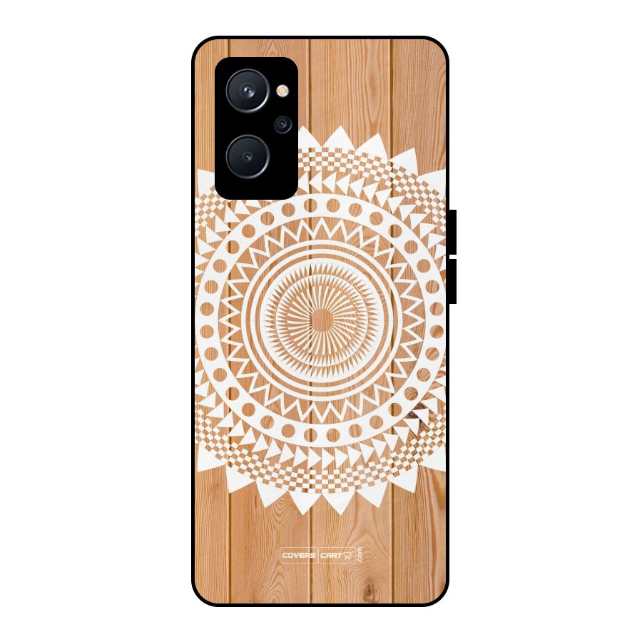 Mandala Design Metal Back Case for Realme 9i 5G