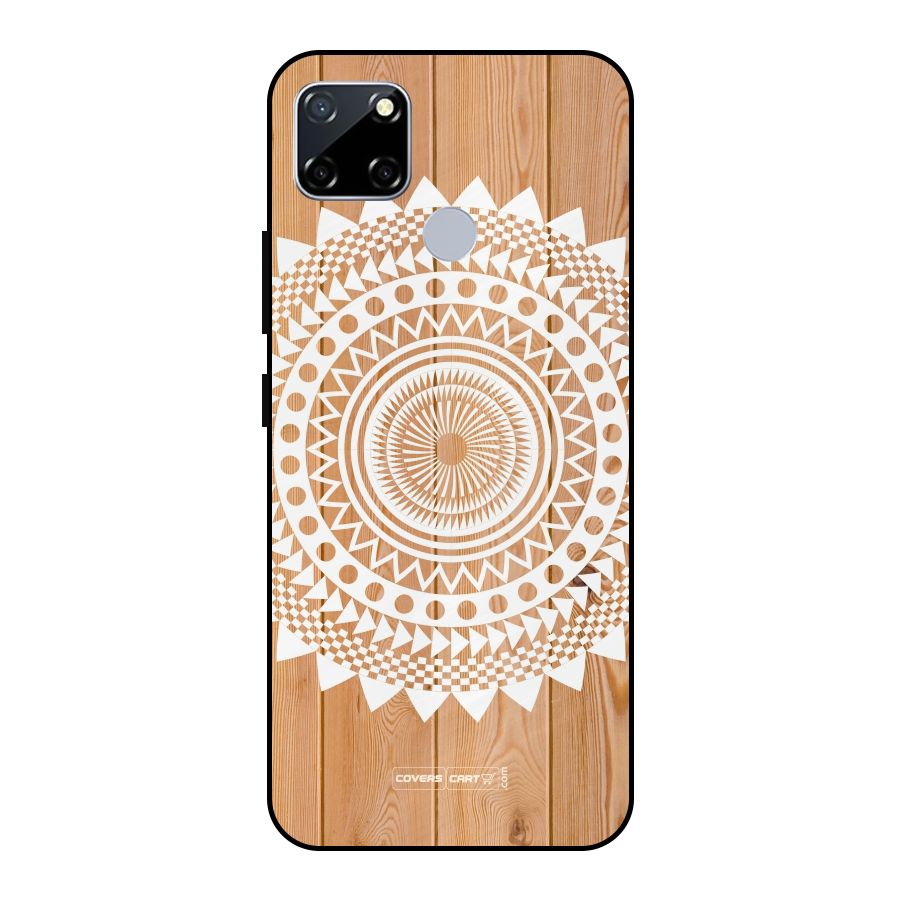 Mandala Design Metal Back Case for Realme Narzo 20