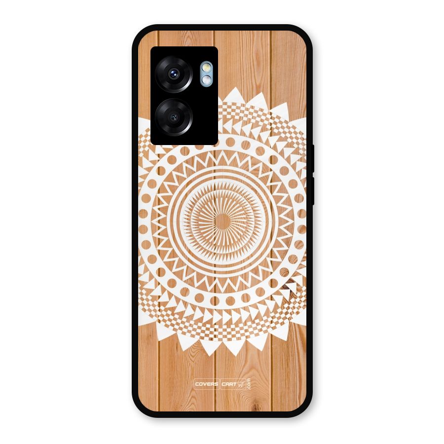 Mandala Design Metal Back Case for Realme Narzo 50 5G