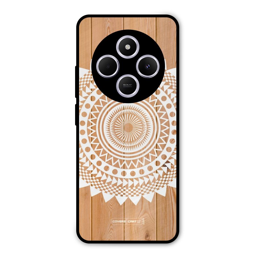 Mandala Design Metal Back Case for Redmi 14C