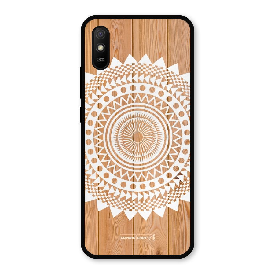 Mandala Design Metal Back Case for Redmi 9a