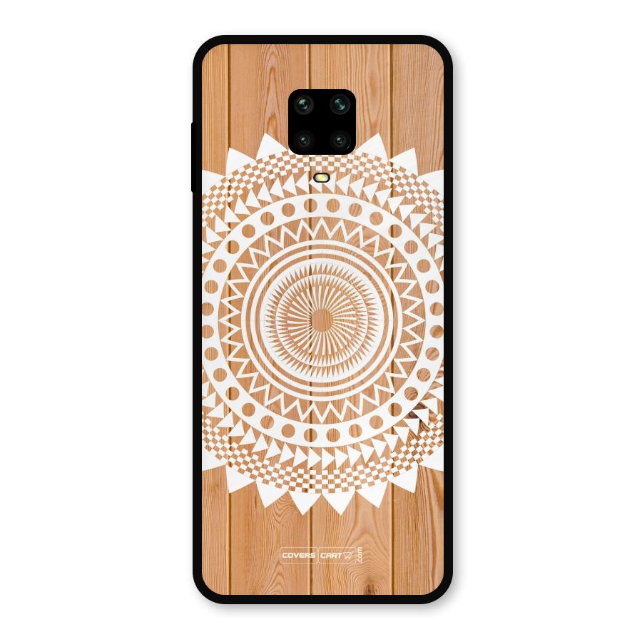 Mandala Design Metal Back Case for Redmi Note 9 Pro