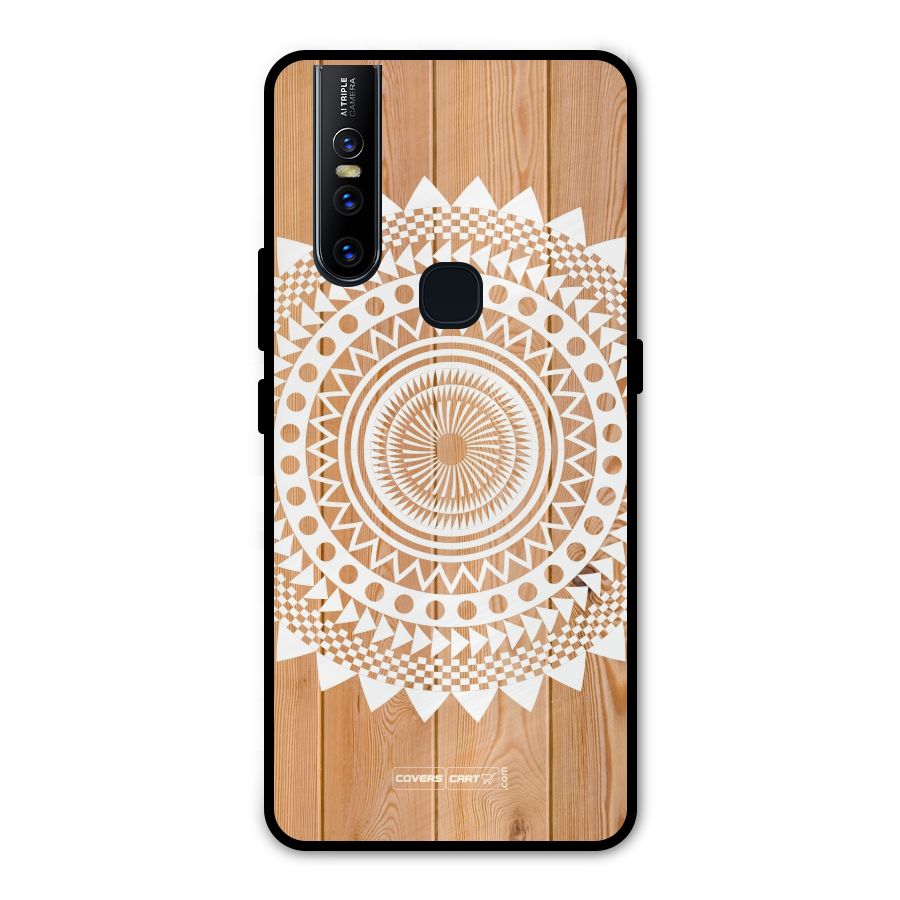 Mandala Design Metal Back Case for Vivo V15