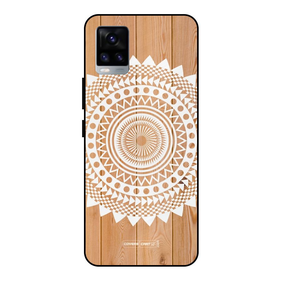 Mandala Design Metal Back Case for Vivo V20 2021