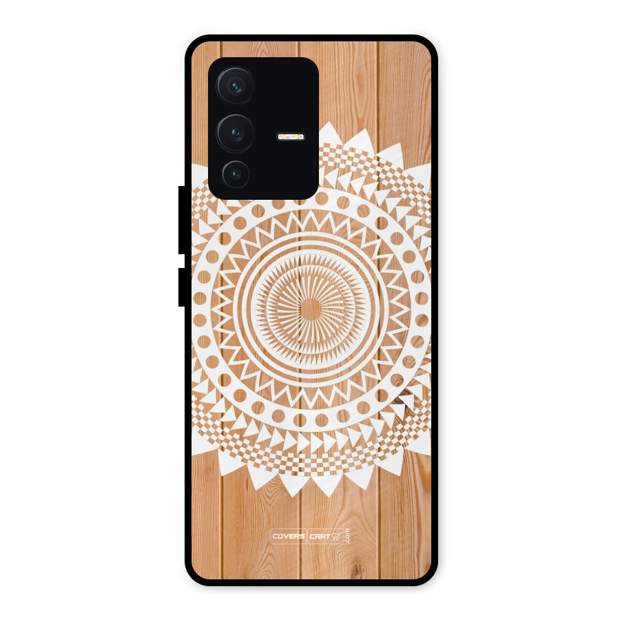 Mandala Design Metal Back Case for Vivo V23 5G