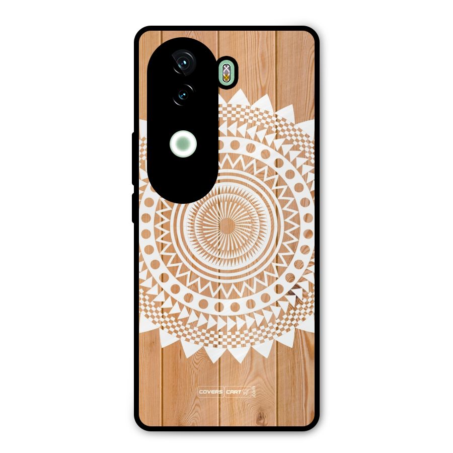 Mandala Design Metal Back Case for Vivo V40e