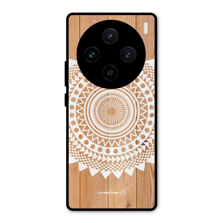 Mandala Design Metal Back Case for Vivo X100
