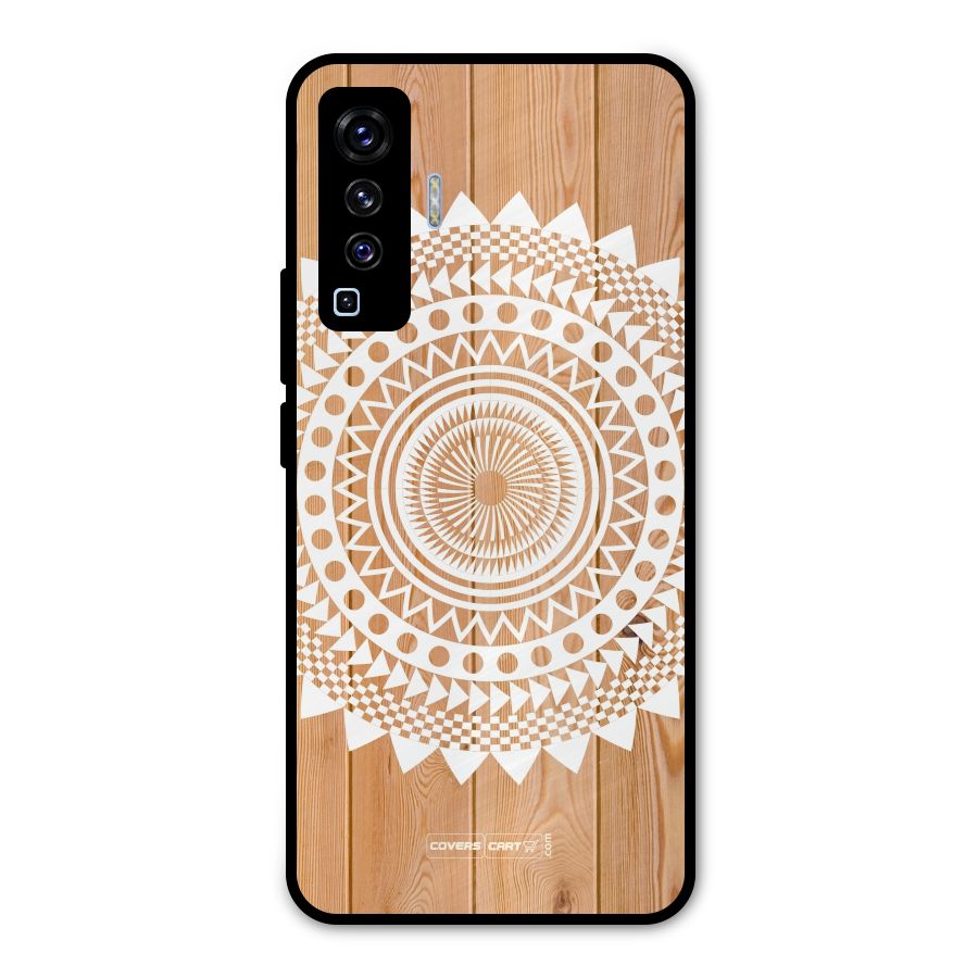 Mandala Design Metal Back Case for Vivo X50