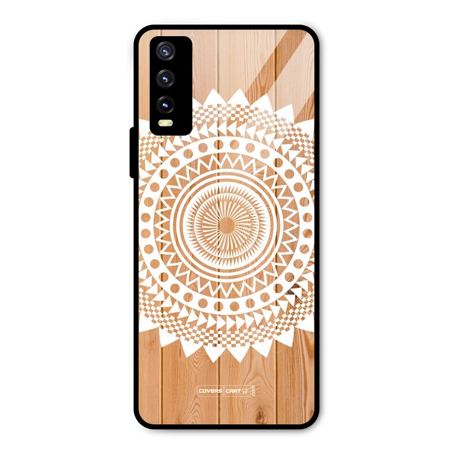 Mandala Design Metal Back Case for Vivo Y20g