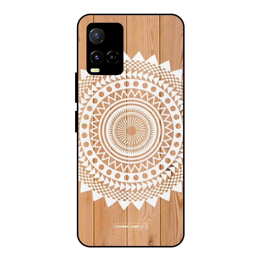 Mandala Design Metal Back Case for Vivo Y21
