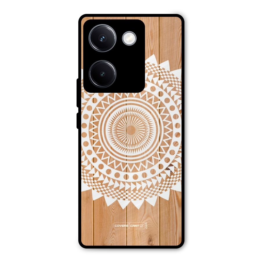 Mandala Design Metal Back Case for Vivo Y300 Plus