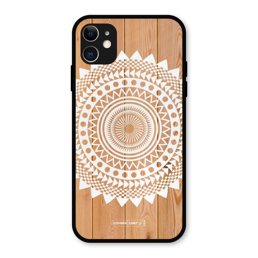 Mandala Design Metal Back Case for iPhone 11
