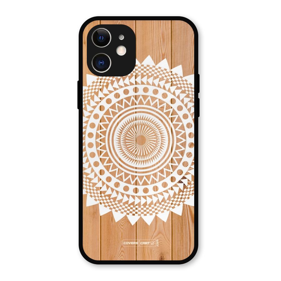 Mandala Design Metal Back Case for iPhone 12