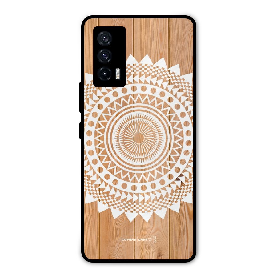 Mandala Design Metal Back Case for iQOO 7 5G