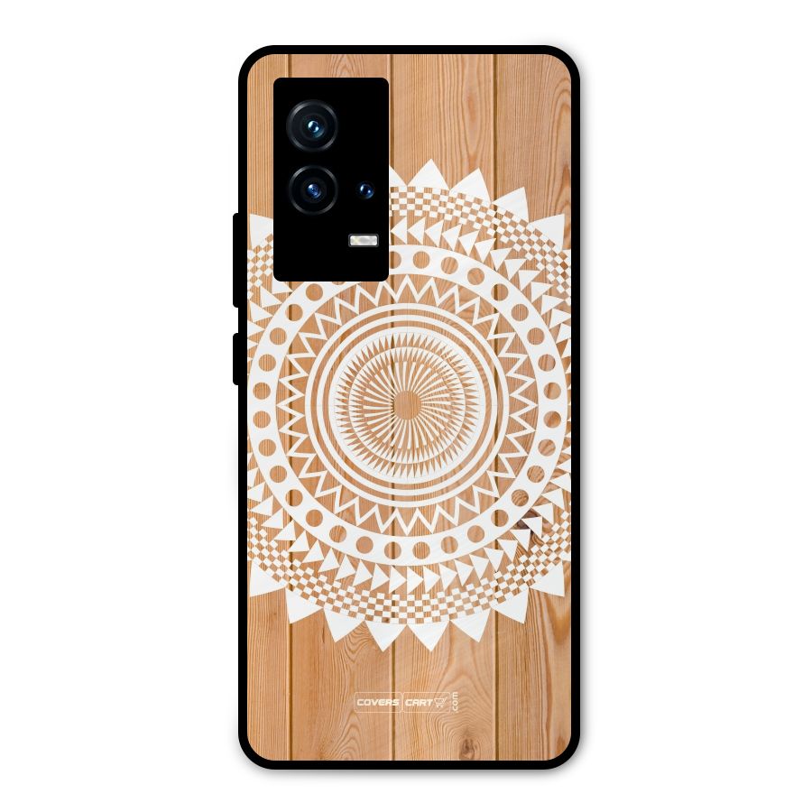 Mandala Design Metal Back Case for iQOO 9 5G