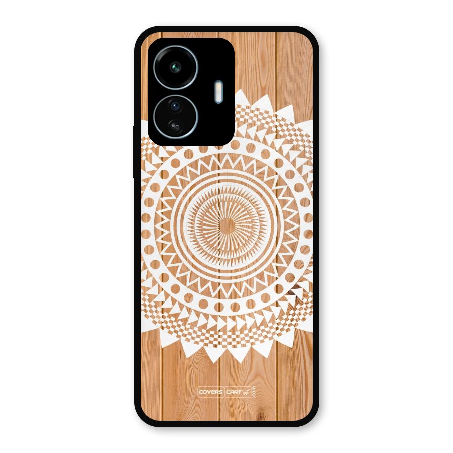 Mandala Design Metal Back Case for vivo iQOO Z6 Lite 5G