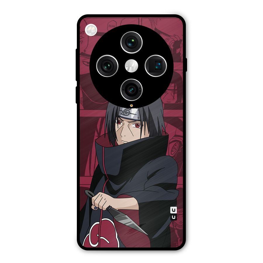 Mang Itachi Metal Back Case for Oppo Find X8 Pro