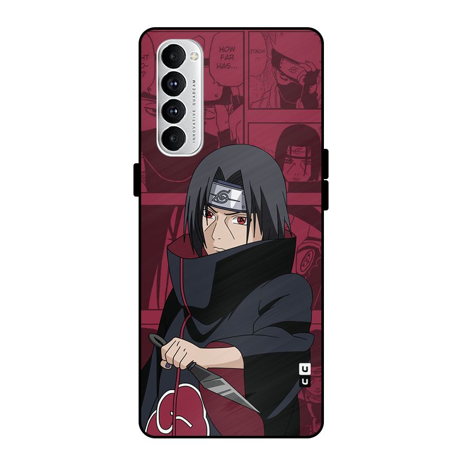 Mang Itachi Metal Back Case for Oppo Reno4 Pro