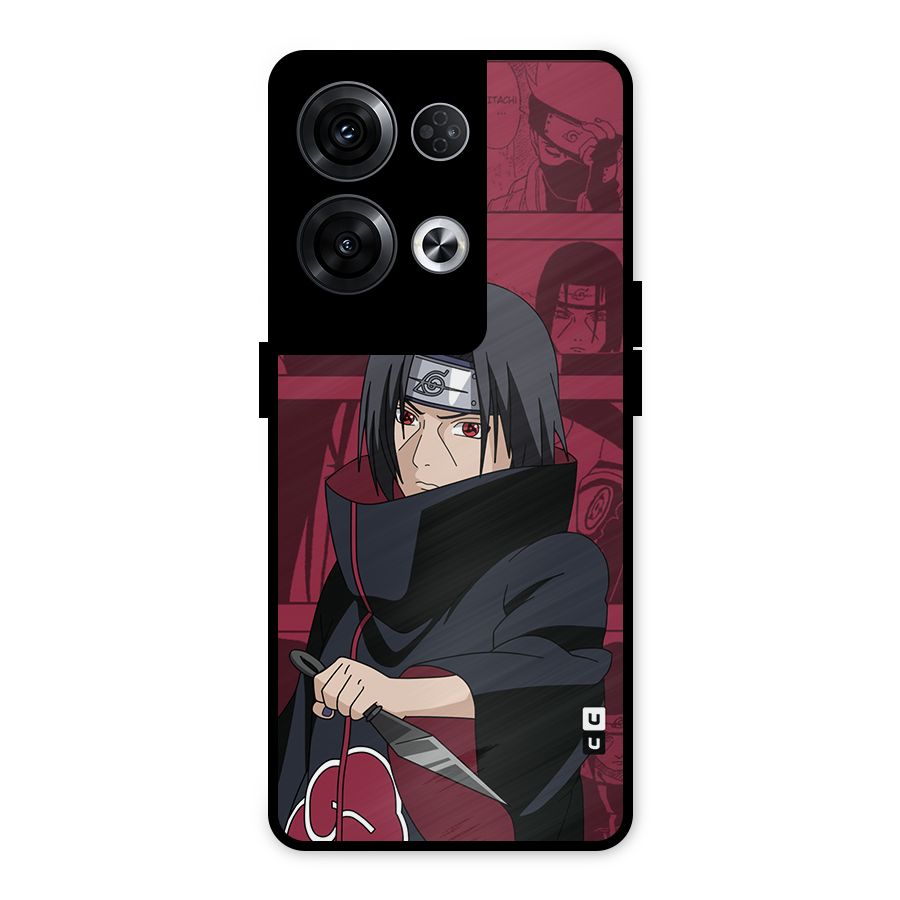 Mang Itachi Metal Back Case for Oppo Reno8 Pro 5G