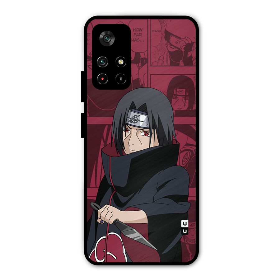 Mang Itachi Metal Back Case for Poco M4 Pro 5G