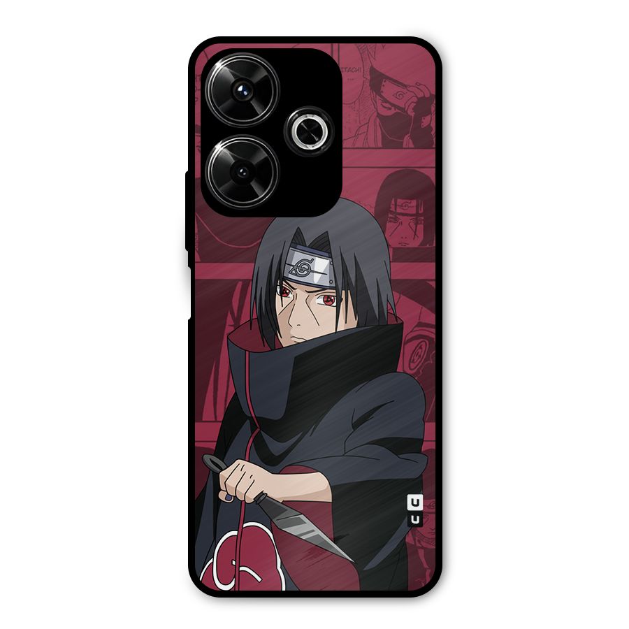 Mang Itachi Metal Back Case for Poco M6 Plus