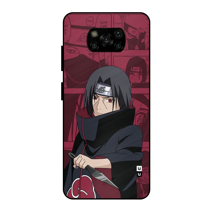 Mang Itachi Metal Back Case for Poco X3