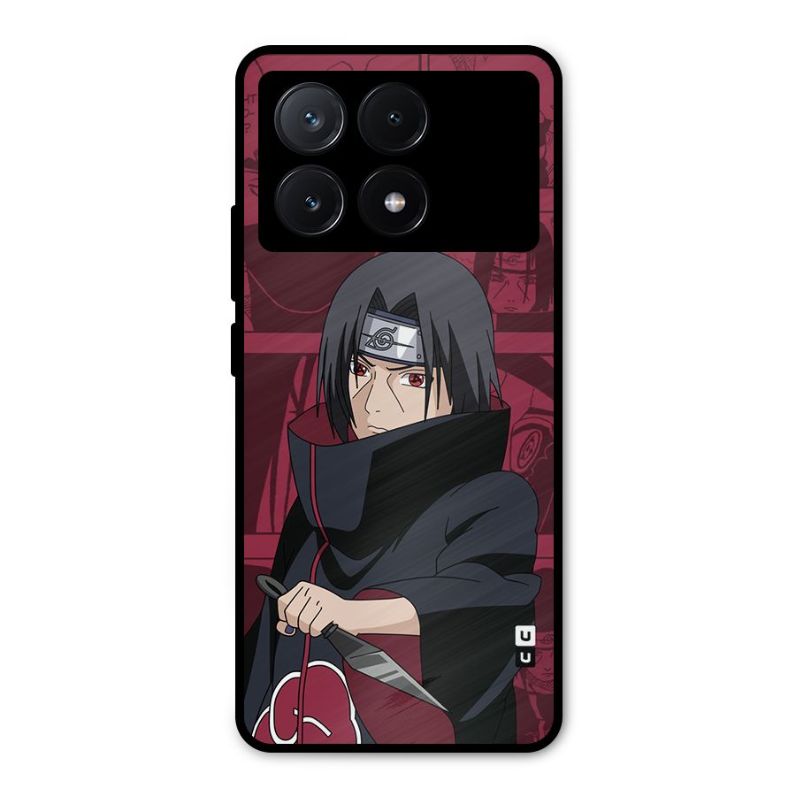 Mang Itachi Metal Back Case for Poco X6 Pro