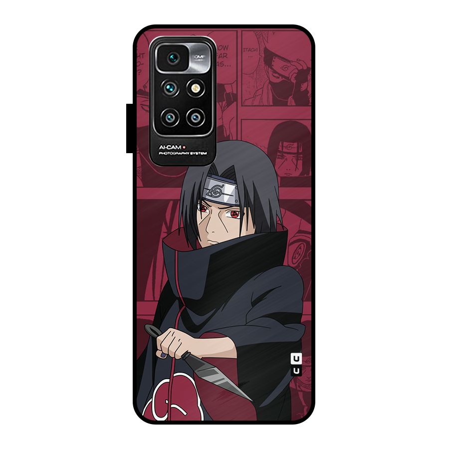 Mang Itachi Metal Back Case for Redmi 10 Prime