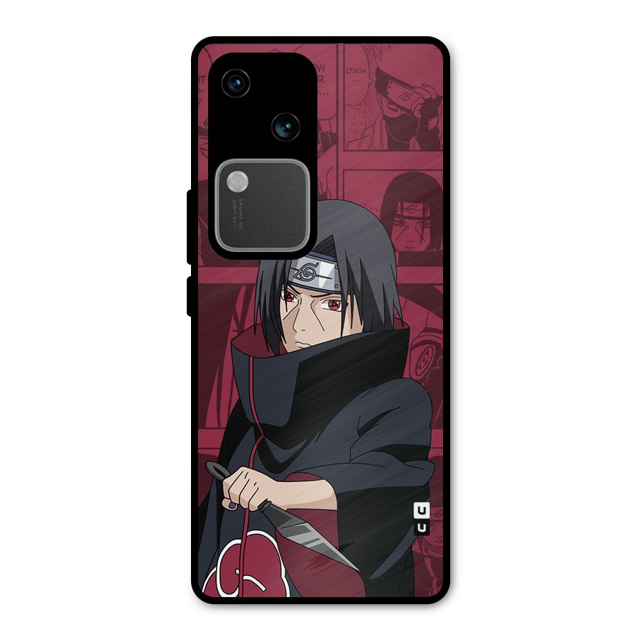 Mang Itachi Metal Back Case for Vivo V30 Pro