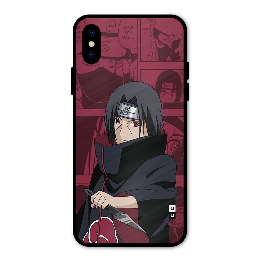 Mang Itachi Metal Back Case for iPhone XS