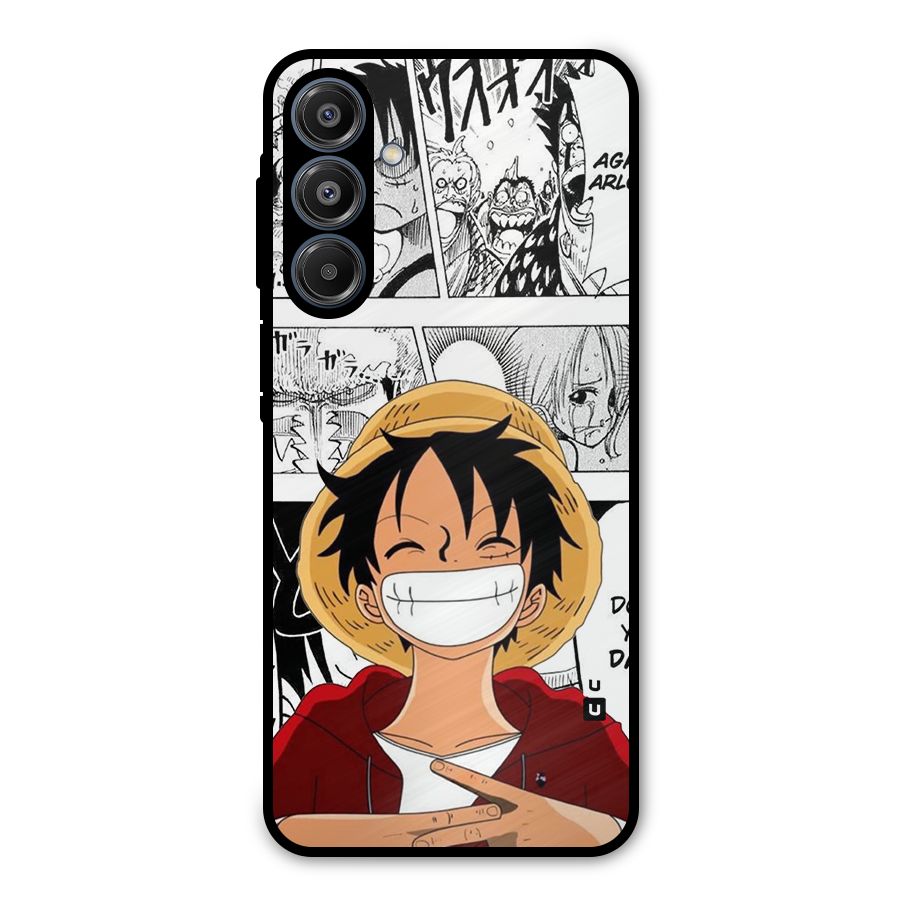Manga Style Luffy Metal Back Case for Galaxy A16 5G