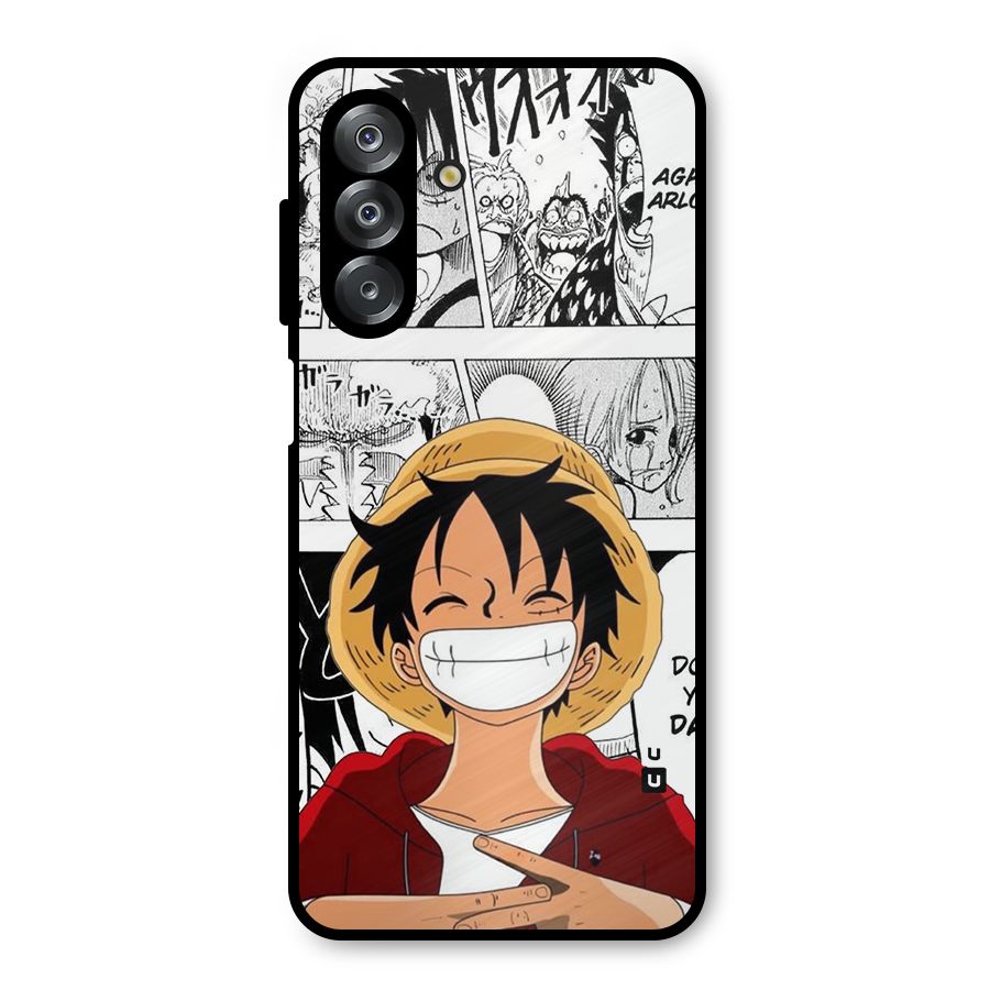 Manga Style Luffy Metal Back Case for Galaxy A26