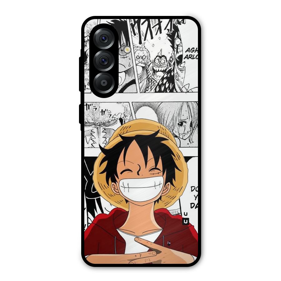 Manga Style Luffy Metal Back Case for Galaxy A56
