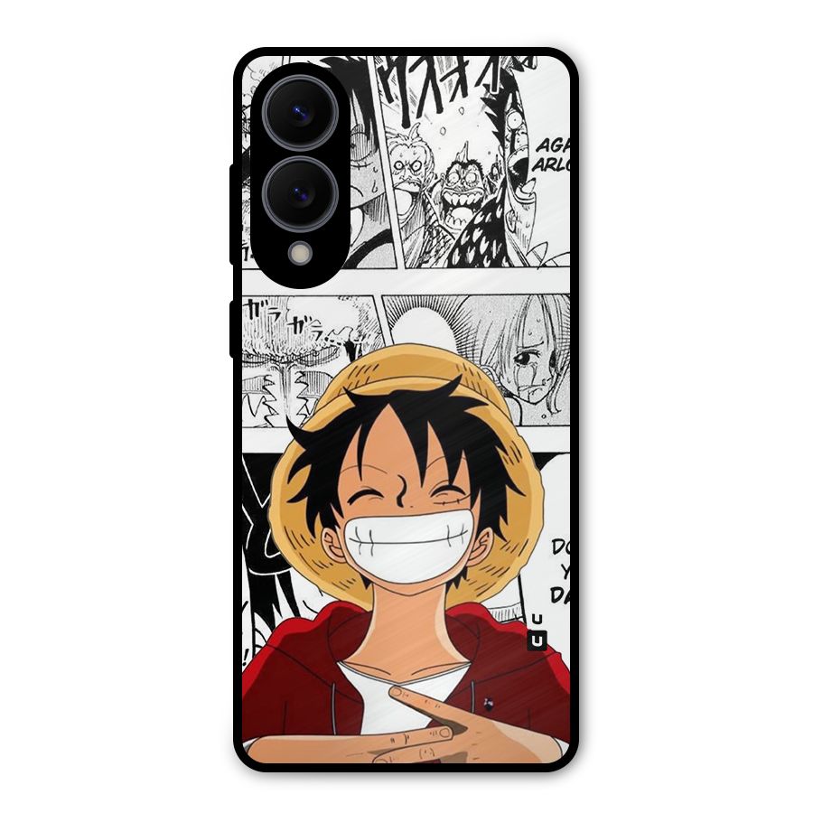 Manga Style Luffy Metal Back Case for Galaxy S25 Edge