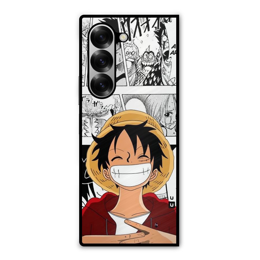 Manga Style Luffy Metal Back Case for Galaxy Z Fold6