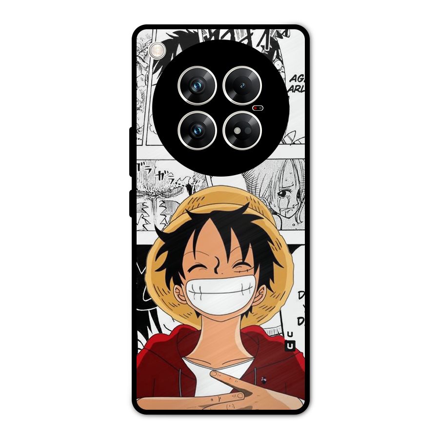 Manga Style Luffy Metal Back Case for Infinix Zero 40 5G