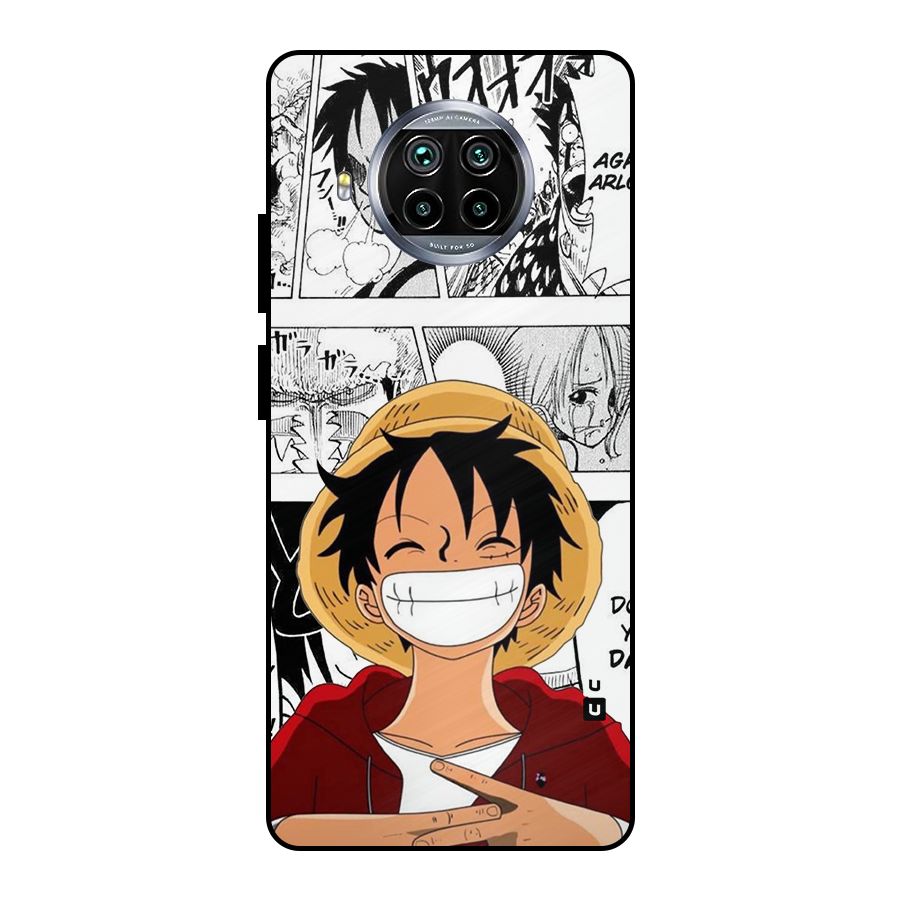 Manga Style Luffy Metal Back Case for Mi 10i