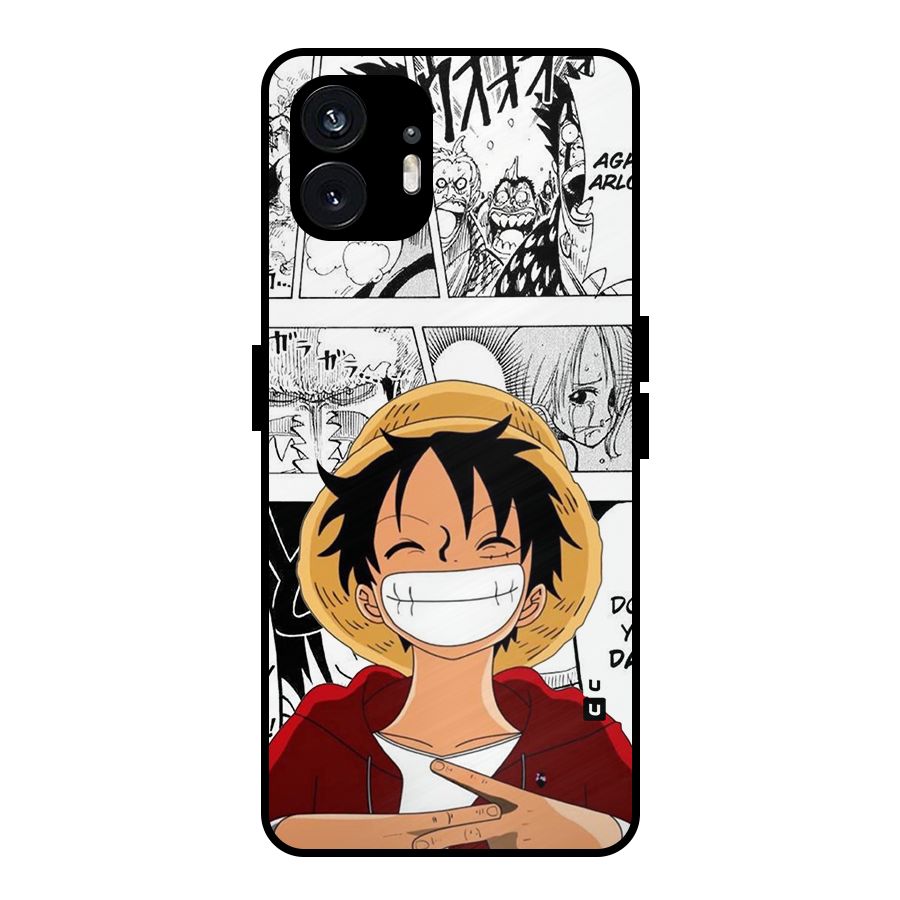 Manga Style Luffy Metal Back Case for Nothing Phone 2