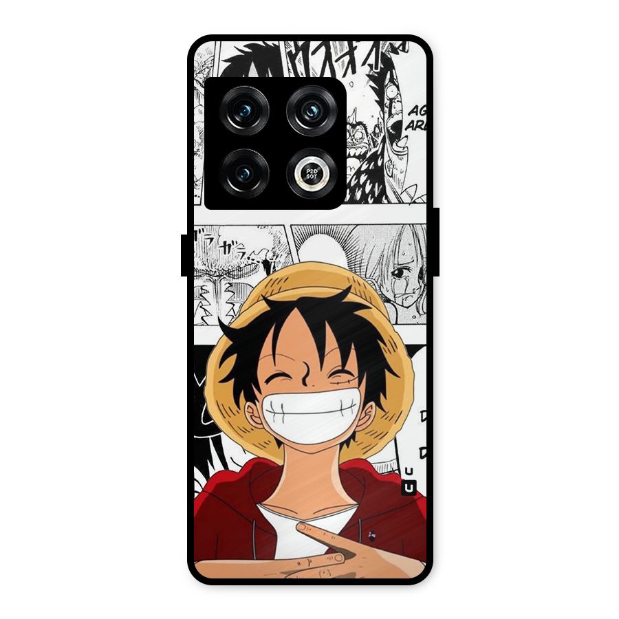 Manga Style Luffy Metal Back Case for OnePlus 10 Pro 5G