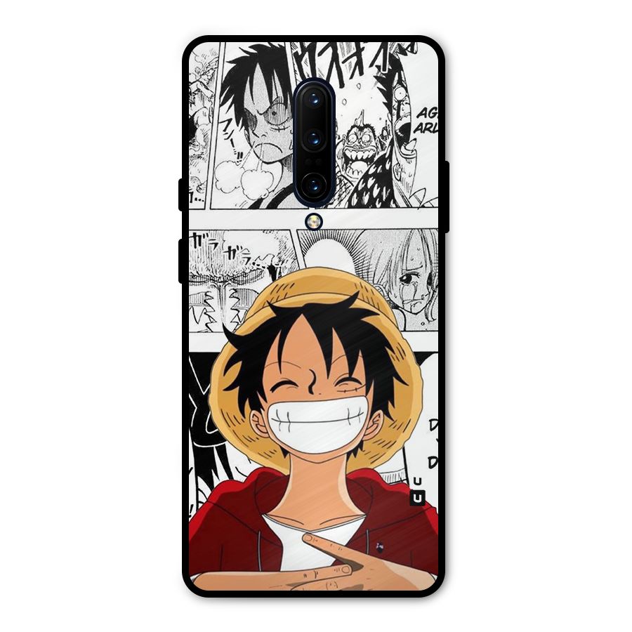 Manga Style Luffy Metal Back Case for OnePlus 7 Pro