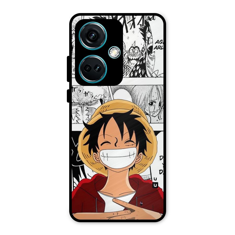 Manga Style Luffy Metal Back Case for OnePlus Nord CE 3 5G