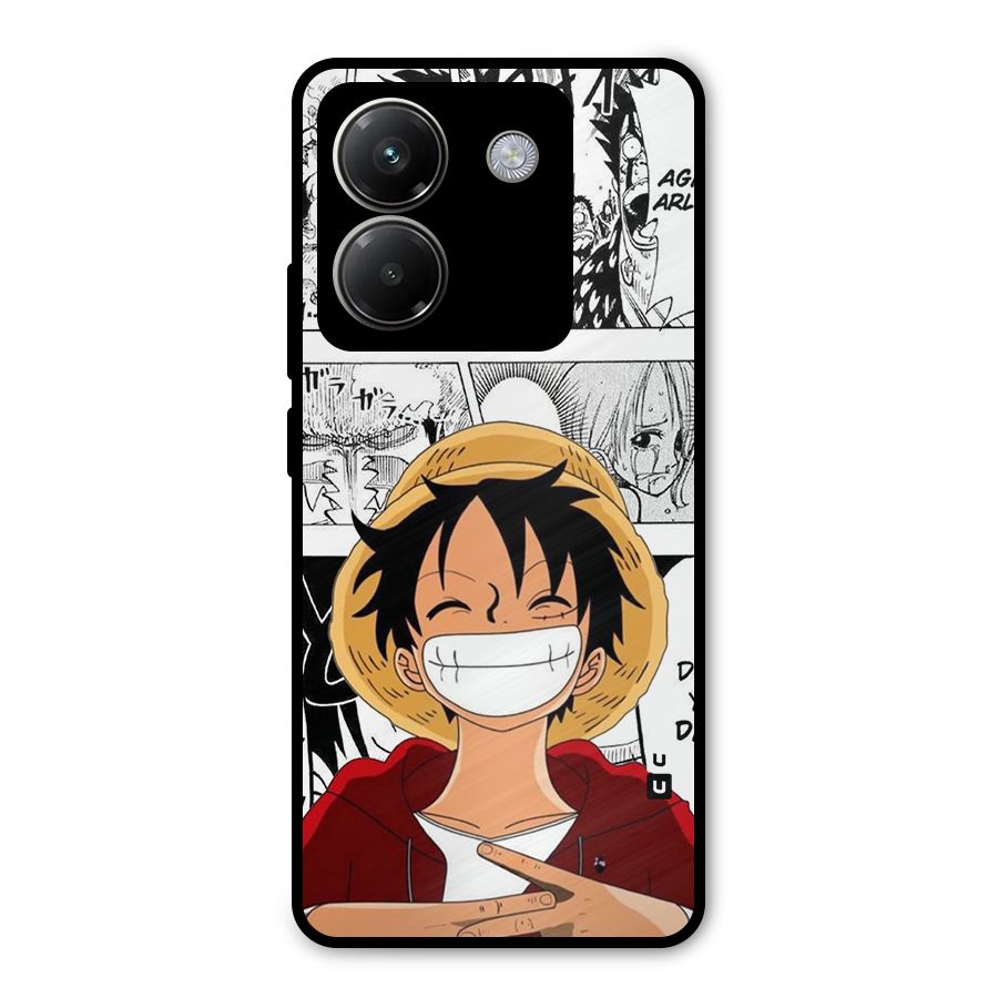 Manga Style Luffy Metal Back Case for Poco M7 Pro 5G
