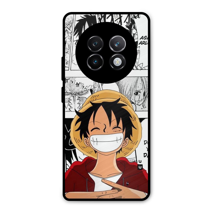Manga Style Luffy Metal Back Case for Realme 13 Plus