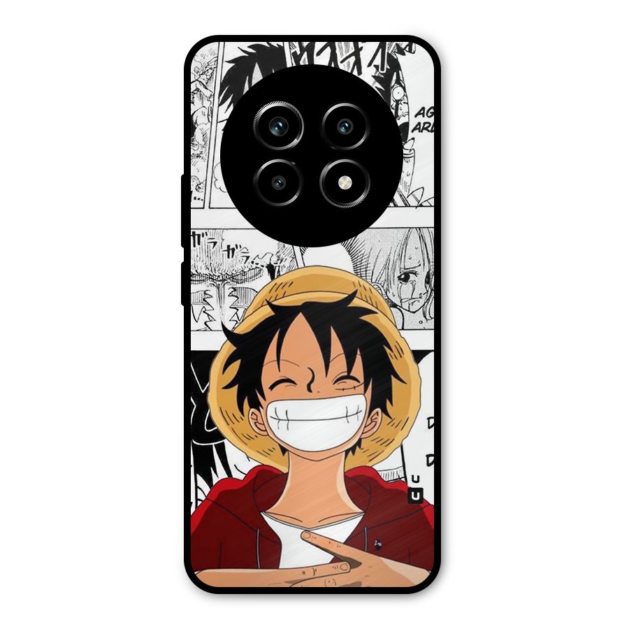 Manga Style Luffy Metal Back Case for Realme 13 Pro