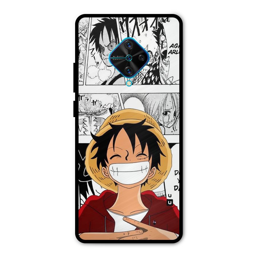 Manga Style Luffy Metal Back Case for Vivo S1 Pro