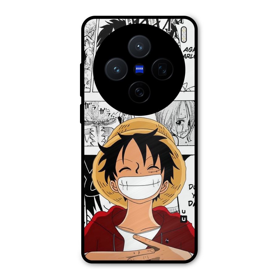 Manga Style Luffy Metal Back Case for Vivo X200