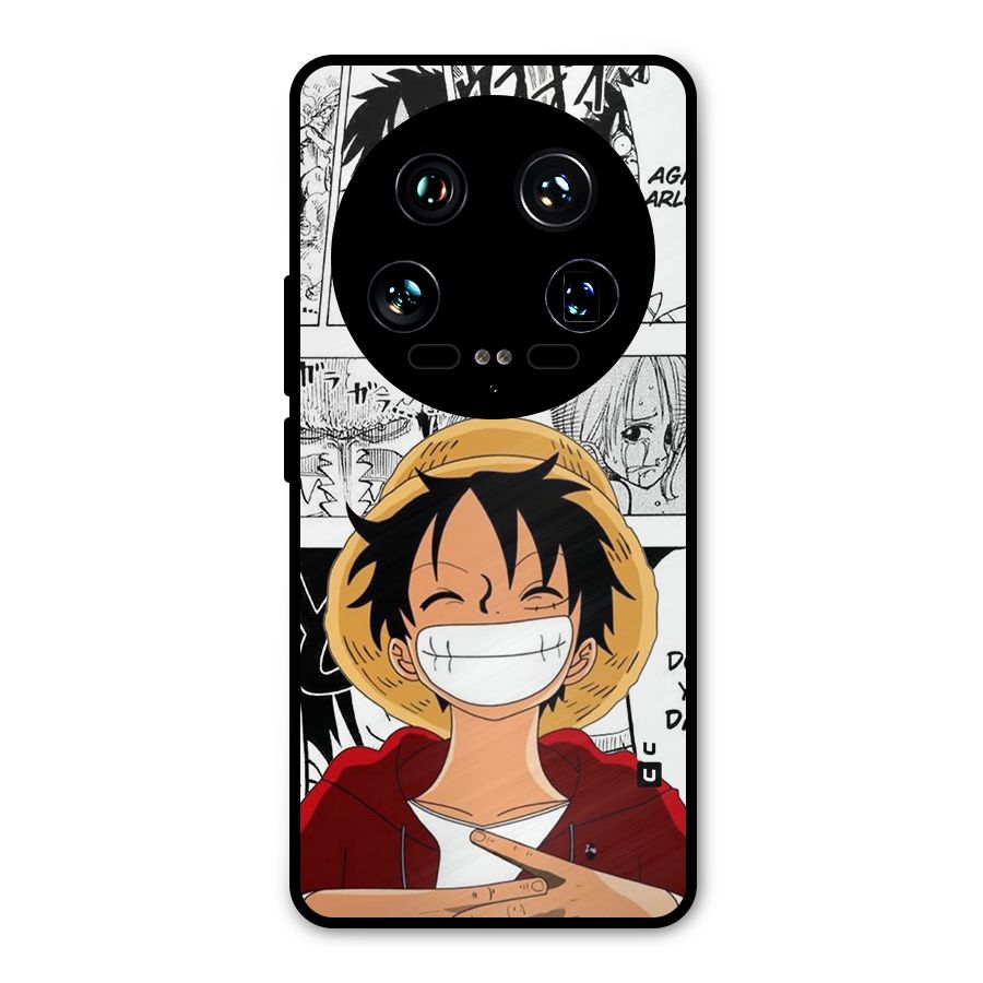 Manga Style Luffy Metal Back Case for Xiaomi 14 Ultra